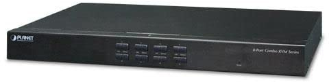 Planet 8-Port Combo KVM Switch: Up to 64 Computers, On Screen, KVM-210-08 (Up to 64 Computers, On Screen Display (OSD), Quick View Setting (QVS), Hotkey, Stackable, 1U Rack-Mount,)