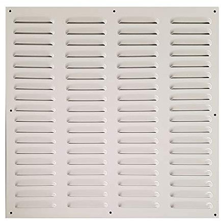 REJILLA VENTILLA ALUMINIO CON BORDE.1,2X40X30 BLANCA.