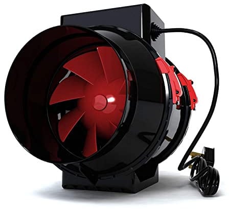 BLACK ORCHID 6 Inch - 150 mm diameter Bathroom Inline Extractor Fan Universal Quiet Operation Air Diffuser Smell Odor Temperature Powerful Kitchen Office