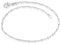 Materia Feine Armkette Damen Silber 925 - Würfel Kette filigran mit Karabinerverschluss SA-119-18 cm