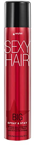 SexyHair Big Spray & Stay Intense Hold Hairspray, 9 Oz | Extreme Hold and Shine | Up to 72 Hour Humidity Resistance | All Hair Types