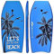 GOPLUS Bodyboard mit Fuß - Zugseil, Schwimmbrett Erfüllt mit EPS Schaumstoff, Surfboard bis zu 85 kg Belastbar, Auch als Schwimmhilfe mit Einer Größe von 105 x 51 cm, Verschleißfest (Blau)