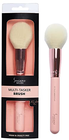 Pinceau Poudre et Bronzer SINCERO SALON - Pinceau Maquillage Femme - Highlighter Maquillage - Contouring Maquillage - pinceaux maquillages professionnel - Pinceau Poudre Libre100% Végane Cruelty-Free