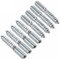 TERF M8 (8mm) X 70mm Wood to Metal Screw Dowels Hanger Double Headed Bolts Dowel For Woodworking Connector Joining Furniture Legs Professional Carpenters DIY and Craft Projects - Pack of 8, Silver