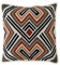 Creative Co-Op Baumwollkissen mit besticktem Muster und Fransen, 50,8 x 50,8 x 5,1 cm, Mehrfarbig