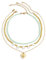 Aotiwe Choker Kette, Halskette Frau Herzbuchstabe Honig Gold Stil 2 Vergoldet Geschenke für Mama