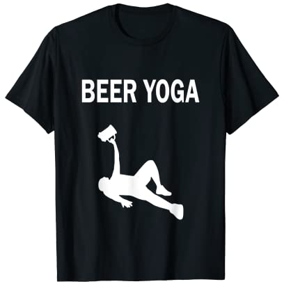 Bier Yoga, Beer Yoga, Yogastellung, Asanas, Liebe zum Bier. T-Shirt