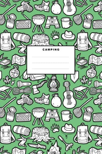 Camping: Notizbuch (120 Seiten, 15x23cm, gepunktet) Dotted Bullet Grid Tagebuch Journal