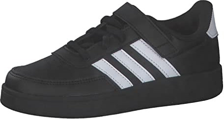 adidas Breaknet Lifestyle Court Elastic Lace and Top Strap Shoes Chaussures de Tennis, Core Black/Cloud White/Cloud White, 38 2/3 EU