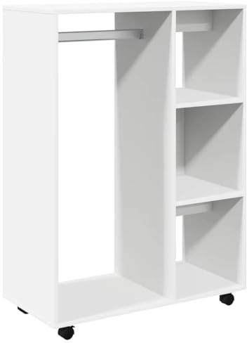 vidaXL Wardrobe White 80x40x110 cm Engineered Wood