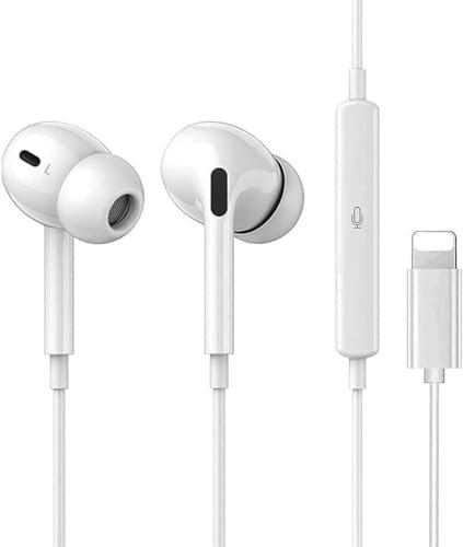 YABABU Wired Headphones with Microphone and Volume Control, Bluetooth 5.0 and Active Noise Cancellation Earphones in Ear Headphones Compatible with iPhone 8/8plus X/Xs/XR max/14/12/11pro/SE