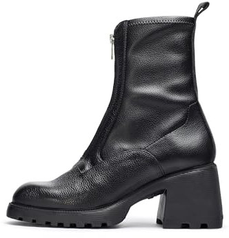 Wonders Black Kid Ankle Boot Black 38