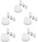 Anakel Home Repuesto Mandos para Horno Compatibles con Todas las Marcas de Horno y Cocina | Perillas de Interruptor de Control Universal | Plástico, 4 Unidades, Color Blanco