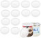 Couvercle Pour Pot de Yaourt Compatiable avec Yogourt OUI,La Fermiere - 67mm,LOT 12 Capuchon Bouchon de Yaourt Pot Alimentaire