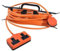 Premier Life 25m Outdoor Garden Extension Lead Cable 2 Socket H Frame Orange - Status