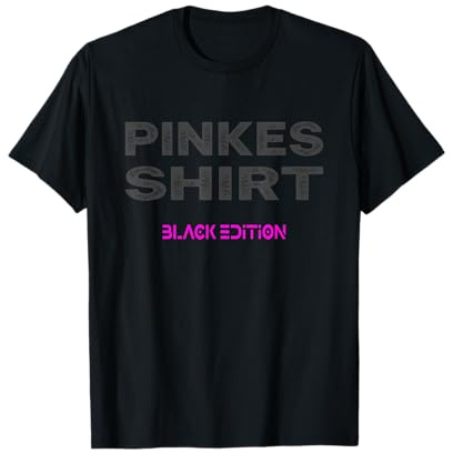 Sarkasmus Black Edition: Pinkes T-Shirt
