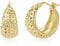 Wide Gold Hoop Earrings for Women, ASH'S CHOICE 925 Sterling Silver 14K Gold Plated Chunky Hoop Earrings Small Lightweight Wide Flat Hoop Earrings Gold Cartilage Hammer Wide Flat Earrings for Women