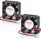 2 Pack Wathai 40mm 24V Fan Dual Ball 2 Pin 40x40x10mm Brushless DC 4010 Fan 24V Small Replacement Fans 1000mm 39inch Cable for 3D Printer Ender 3 Pro 3X CR-10S Hotend Upgrade