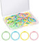 Arcjunys Buchringe Mehrfarben Buchbinderinge Metall Binderinge Ring Binder 30mm Karteikarten Ring Loseblatt Verbinder Ringe für Scrapbook Album Buch Binden 40 Stück