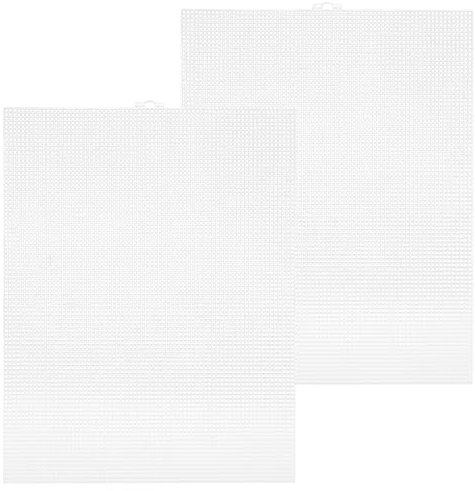 2 Stück Plastic Canvas Sheets Kunststoff Gitter Aquarium Trennwand Aquarium Tank Grid Trennung Kann Geschnitten Kunststoffgitter Diy Bag Zubehör für Bastel- und Nähprojekte Weiß 26 * 34cm