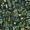 Timeet Selbstklebende Tapete Blumen Schwarz Klebefolie Möbel Möbelfolie Selbstklebend Blüten Beeren Muster Botanischer Blumentapete Möbelaufkleber Wasserfest Vinyl Folie für Möbel, Küche 44x300CM