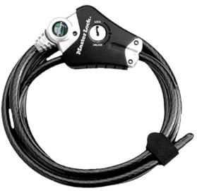 Master-lock Câble antivol Python 1,80 m, Ø10 mm, se Ferme à 3 Voies