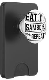 Eat Sambo Repeat - Bekämpfe Sambo Fighter PopSockets PopWallet für MagSafe