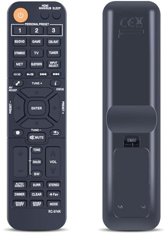 TCNOUMT RC-974R Ersatz-Fernbedienung für Pioneer AV Audio Video Receiver VSX-934 VSX-LX304 VSX-LX104