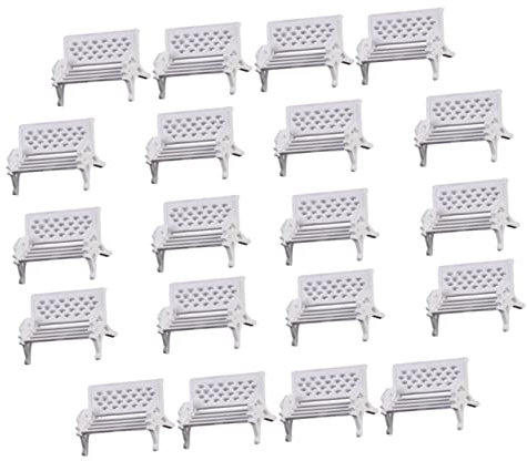 ifundom Requisiten Für Die Parkszenengestaltung – 20 Miniatur-parkbankmodelle Bankdekor