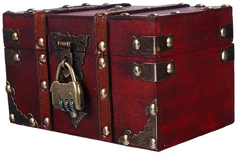 IMIKEYA Vintage Holzkiste für Kleine Gegenstände, Schreibtisch Organizer