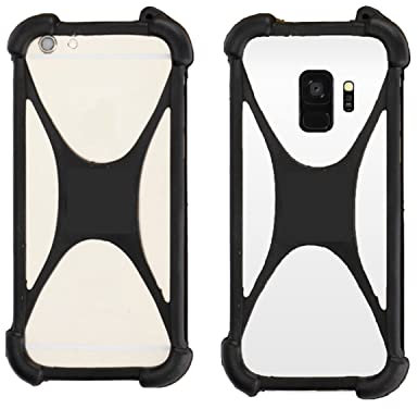 K-S-Trade Qualitativ & Innovativ Handy-Hülle Schutz-Hülle Für Nubia Music 2 Silikon Bumper TPU Softcase Smartphone Stoßschutz, Schwarz