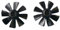 Fit For RC Plane No Include D/F Fit For 1 Pair 8-Blade Diameter 40mm Ducted Fan Std Reverse (Integral Type)