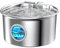 Fuente de Agua para Gatos de Acero Inoxidable: Fuente de Agua para Gatos - Fuente de Agua para Gatos de Interior - Cuenco Dispensador Automático de Agua para Mascotas