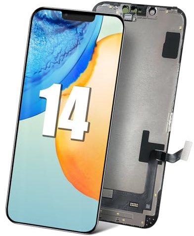 DTD Display für iPhone 14 LCD 6.1 Zoll Ersatz 3D Touch Digitizer Reparatur Kit (Modelle A2649, A2881, A2882, A2883, A2884)