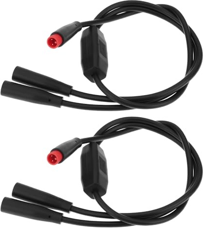 EMSea 2Pcs Bike Verlängerung Kabel M6 Männlich Zu Weiblich Splitter Kabel 40cm für Elektrische Fahrrad Sensor