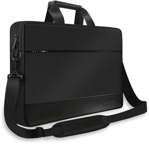 Alfheim 14 Pouces Sacoche Ordinateur Portable pour Homme Femme | Travail PC Porte Documents avec Bandoulière Ceinture Netbook Ultrabook Compatible avec Macbook Air/Macbook Pro 14 inch