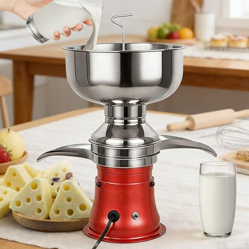 Machine électrique de séparation de crème de lait, centrifugeuse en acier inoxydable 50 L/H pour la fabrication de lait entier cru, de lait écrémé et de beurre, pour le lait de brebis de chèvre de vac