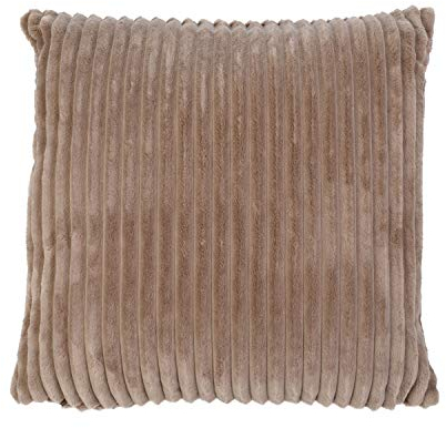 Gözze - Kuschelweicher Kissenbezug in Cord Optik, 2er Set, 50 x 50 cm - Taupe