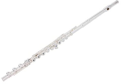 Pearl Pf-665 Serie Flöte WCase & Abdeckung Offset, Silber, G, Modern, Poliert