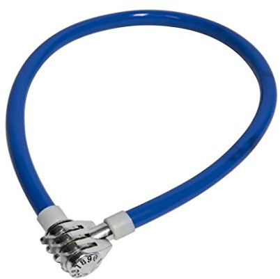 Candado para bicicleta con combinación de 3 dígitos. Práctico Sistema De Antirrobo apto para bicicleta, motocicletas y scooter. Cable de acero revestido.