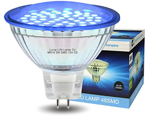 12v LED MR16 Blue 3w Low Voltage Spot Light Bulb GU5.3