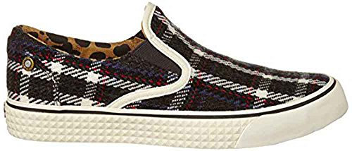 Diesel Damen Slipper Schlüpfschuhe Karo Laika Vansis W (Schwarz, Numeric_39)