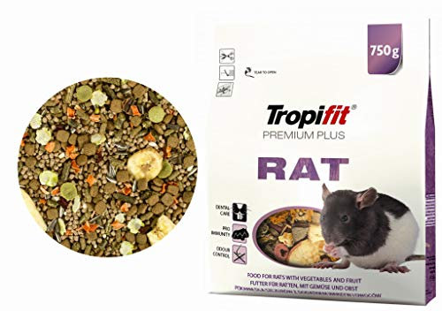 Tropifit Premium Plus Rat -Food for rats with vegetables and fruit 750g bag