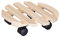 Wagner Support à roulettes pour Pot de Fleur PALETTI Ø 30 x 8 cm I pour l'intérieur I Roule Pot en Bois Massif d' hêtre certifié FSC®, Naturel I Capacité de Charge 100 kg I Made in EU - 20031801