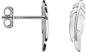 SOFIA MILANI - Damen Ohrringe 925 Silber - Ohrstecker als Blatt Zweig - 20678
