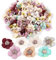 VINFUTUR 150 Stücke Künstliche Blumen Gänseblümchen Blütenköpfe Kunstblumen Blumenköpfe Bunt Mini Seidenblumen für Basteln Scrapbooking Hochzeit Party Home Deko - Zufällige Farbe