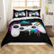 Loussiesd Gaming Duvet Cover Boys Gamer Bedding Set White Video Game Gamepad Comforter Cover For Teens Kids Children Bedroom Decor Colorful Tie Dye Modern Game Controller Bedspread Cover Double