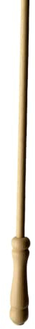TENDAGGIMANIA Barre de Tirage pour Rideaux en Bois L. 125 CM - Barre de traction pour Rideaux et Draperies Couleur Naturel