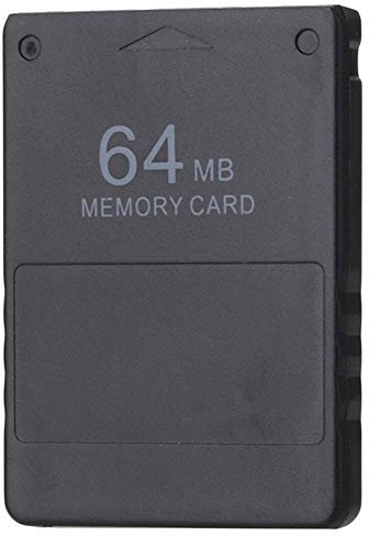 Gamer Gear 64MB PS2 Memory Card storage compatible with the classic PlayStation 2, PS2 (PS2 games only). High Speed Black Game saving storage accessory