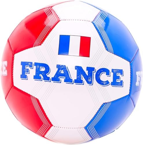 Toyland® France Ballon de Football sur Le thème du Pays (8 kg/Taille 5) – Euros et Coupe du Monde – Jouets d'extérieur – 14 Styles Disponibles – (France)